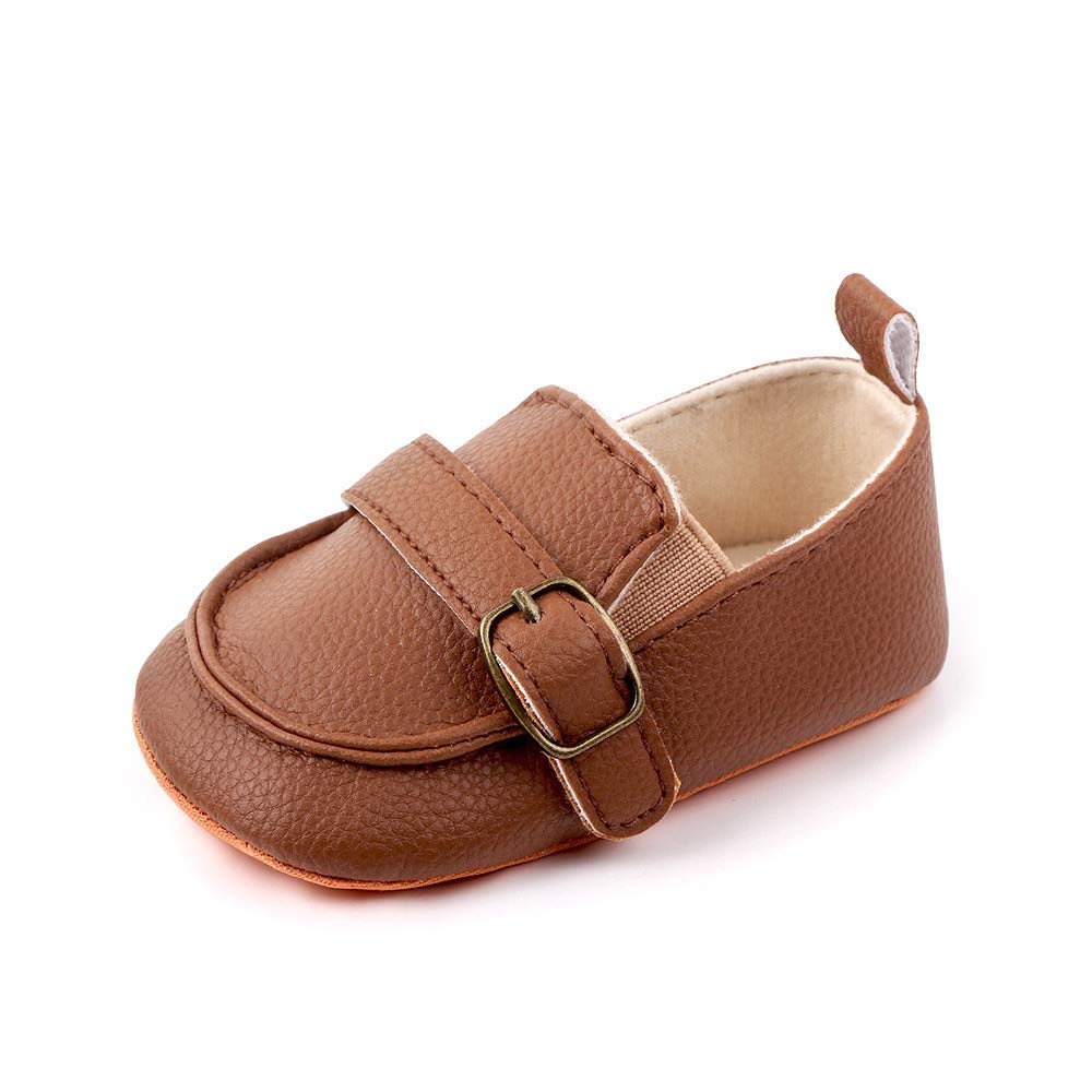 MASOCIO Baby Schuhe - Junge Kleinkind Mokassin, weiche Sohle, flach Anti-Rutsch, für Freizeitaktivitäten