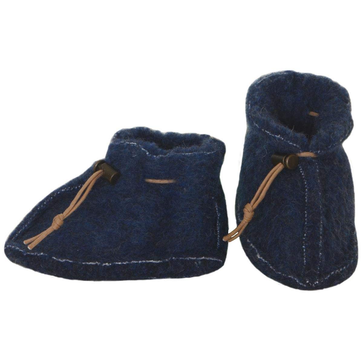 SamWo Babyschuhe 100% natürliche Schafwolle Schnellverschluss für kleine Babys bei Zuhause bruk